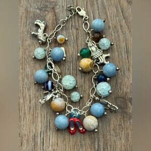 Beaded wizard of Oz charm bracelet